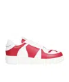 Gcds Woman Sneakers Garnet Size 11 Textile Fibers In White