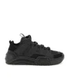 Gcds Lace-up Low-cut Sneakers In Black