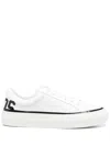 Gcds Logo-print Low-top Sneakers In White