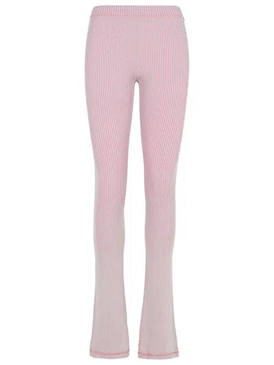 GCDS GCDS LEGGINGS IN PINK VISCOSE BLEND