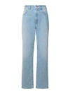 Gcds Light Blue Cotton Jeans In Light Blue