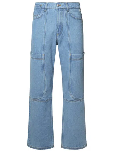 Gcds Light Blue Cotton Jeans