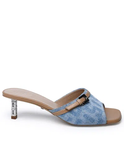 Gcds Ciabatta Monogram In Blue