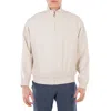 Gcds Linen Blend Logo Tracktop In Neutral