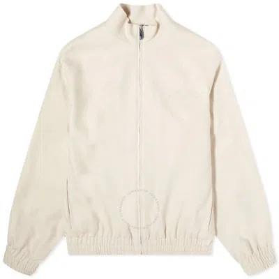 Gcds Linen Blend Logo Tracktop In Neutral