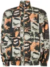Gcds Lips Print Oversized Jacket In Schwarz