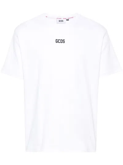 GCDS LOGO-APPLIQQUÉ COTTON T-SHIRT