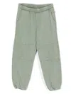 Gcds Logo-appliqué Track Pants In Green