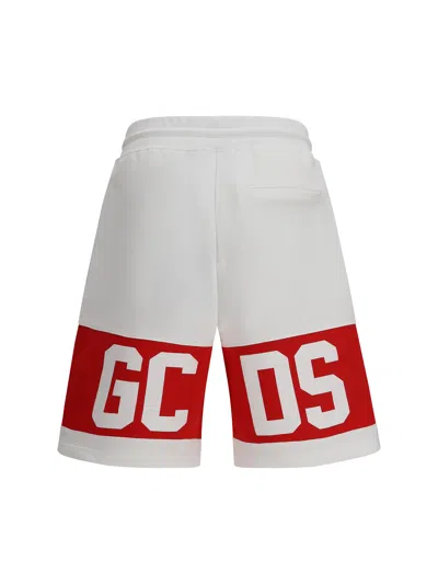 Gcds Logo Band Bermuda In White