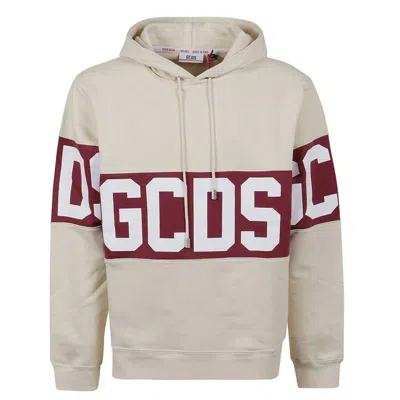 Gcds Logo Band Sweatshirt In Red