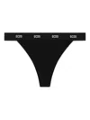 Gcds Logo-band Thong In Black