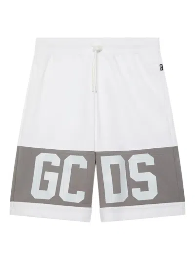 Gcds Logo-band Track Shorts In White