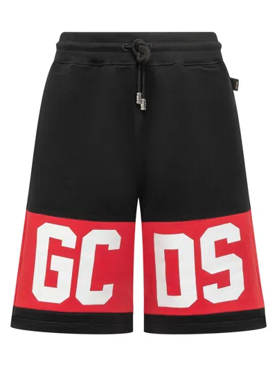 Gcds Logo Bermuda Shorts In Black