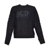 GCDS LOGO BRAIDS KNITTED JUMPER