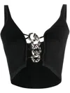 Gcds Logo-chain Tank Top In Black