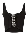 Gcds Logo-chain Tank Top In Black