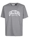 Gcds Lounge Logo Oversize T-shirt In Grey