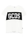 Gcds Logo Cotton T-shirt In White