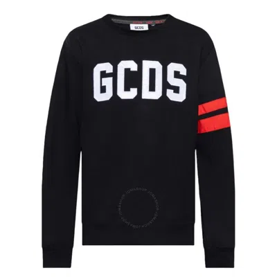 GCDS GCDS LOGO CREWNECK REGULAR FIT SWEATER