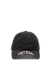 Gcds Logo-embroidered Frayed-edge Baseball Cap In Black