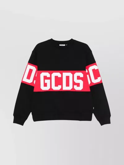 GCDS LOGO DESIGN CREW NECK SWEATER