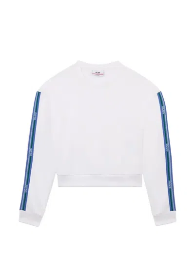 Gcds Sweatshirt Mit Logo In White