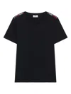 Gcds Logo Tape Stretch T-shirt In Black