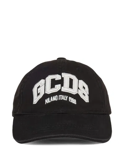 Gcds Kids' Logo-embroidered Baseball Cap In Black