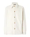 Gcds Logo-embroidered Button-up Jacket In White