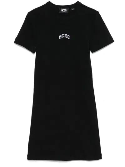GCDS LOGO-EMBROIDERED MINI DRESS