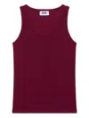 Gcds Logo-embroidered Tank Top In Red