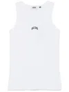 Gcds Logo-embroidered Tank Top In White