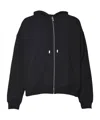 Gcds Logo Detailed Drawstring Hoodie In Black