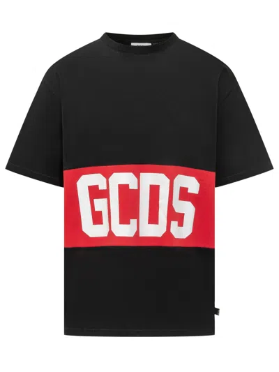 Gcds Logo Graphic T-shirt In Black