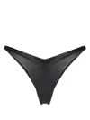 Gcds Logo-hardware Bikini Bottoms In Black