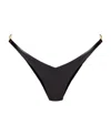 Gcds Logo-hardware Bikini Bottoms In Black