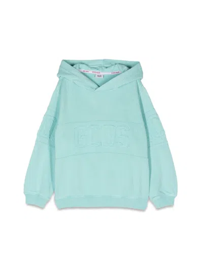 Gcds Logo Hoodie In Blue