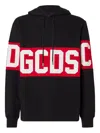 Gcds Logo Hoodie In Black