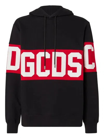 Gcds Logo Hoodie In Black