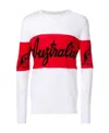 Gcds Logo Knitted Pullover In Red