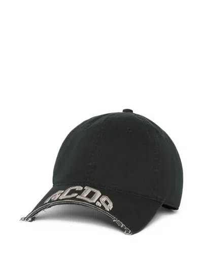 Gcds Logo-lettering Baseball Cap In Black