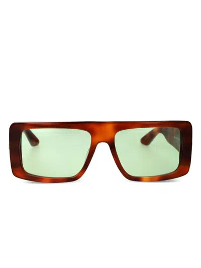 Gcds Havana Acetate Sunglasses In Brown