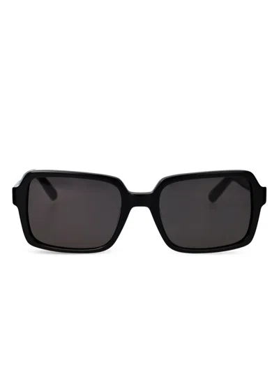 Gcds Logo-lettering Sunglasses In Black