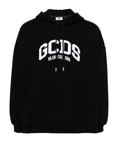 GCDS LOGO LOGO HOODED SWEATER