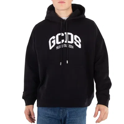Gcds Logo Lounge 2024 Oversized Hoodie In Black