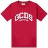 Gcds Logo Lounge T-shirt In Red