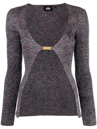 GCDS GCDS LOGO LUREX CARDIGAN