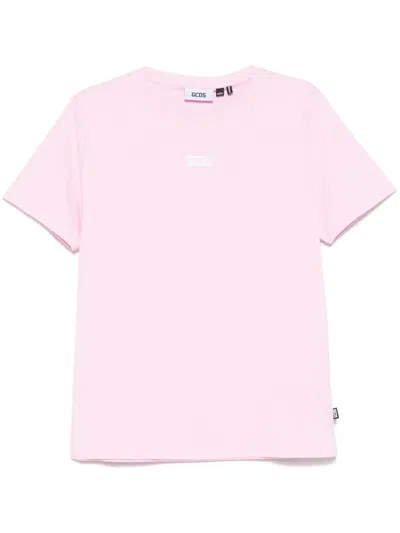 Gcds Logo-motif T-shirt In Pink