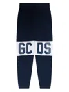 Gcds Logo Panel Trousers In Blue