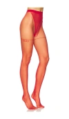 Gcds Logo Pantyhose In Bordeaux